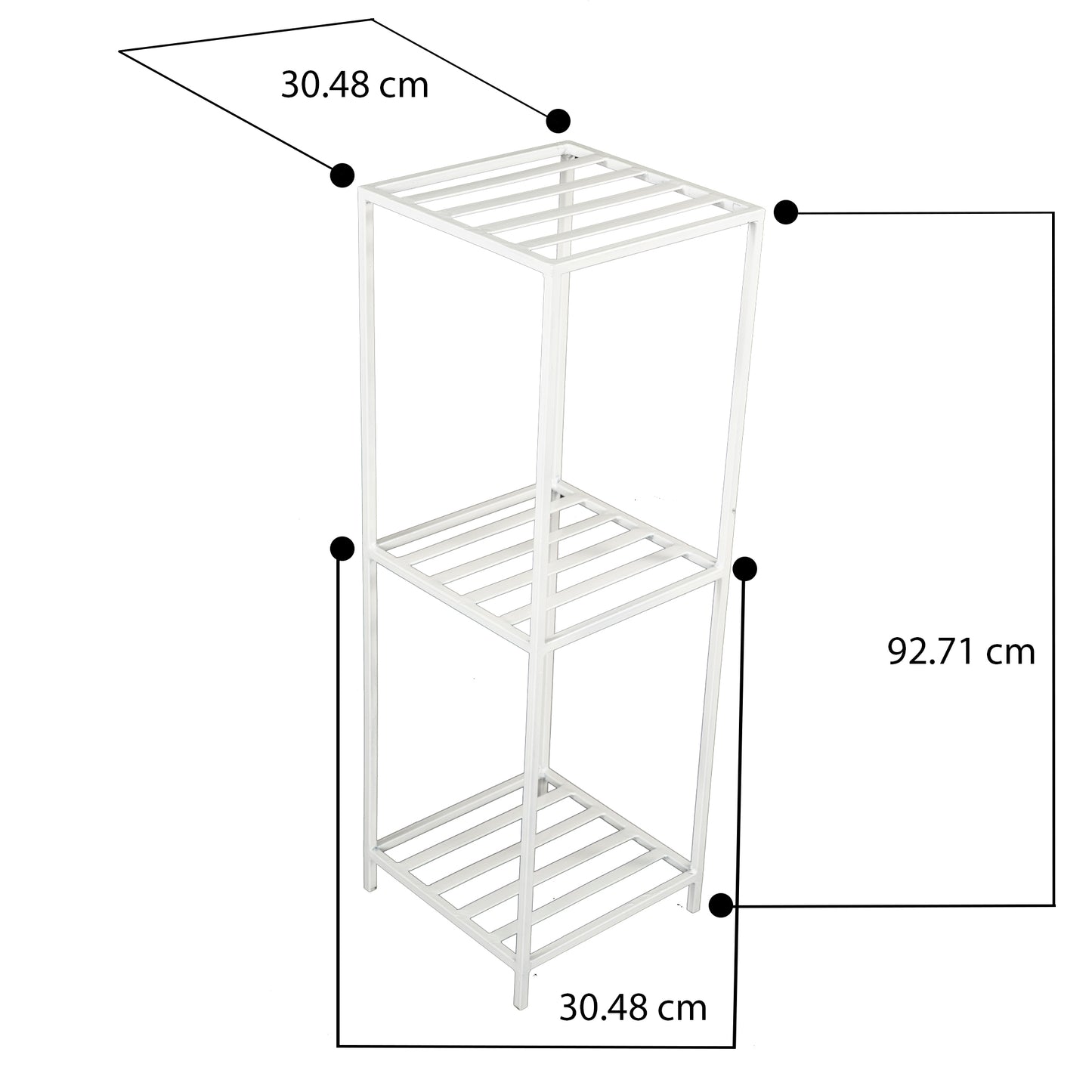 Baryte Three bucket Plant Stand