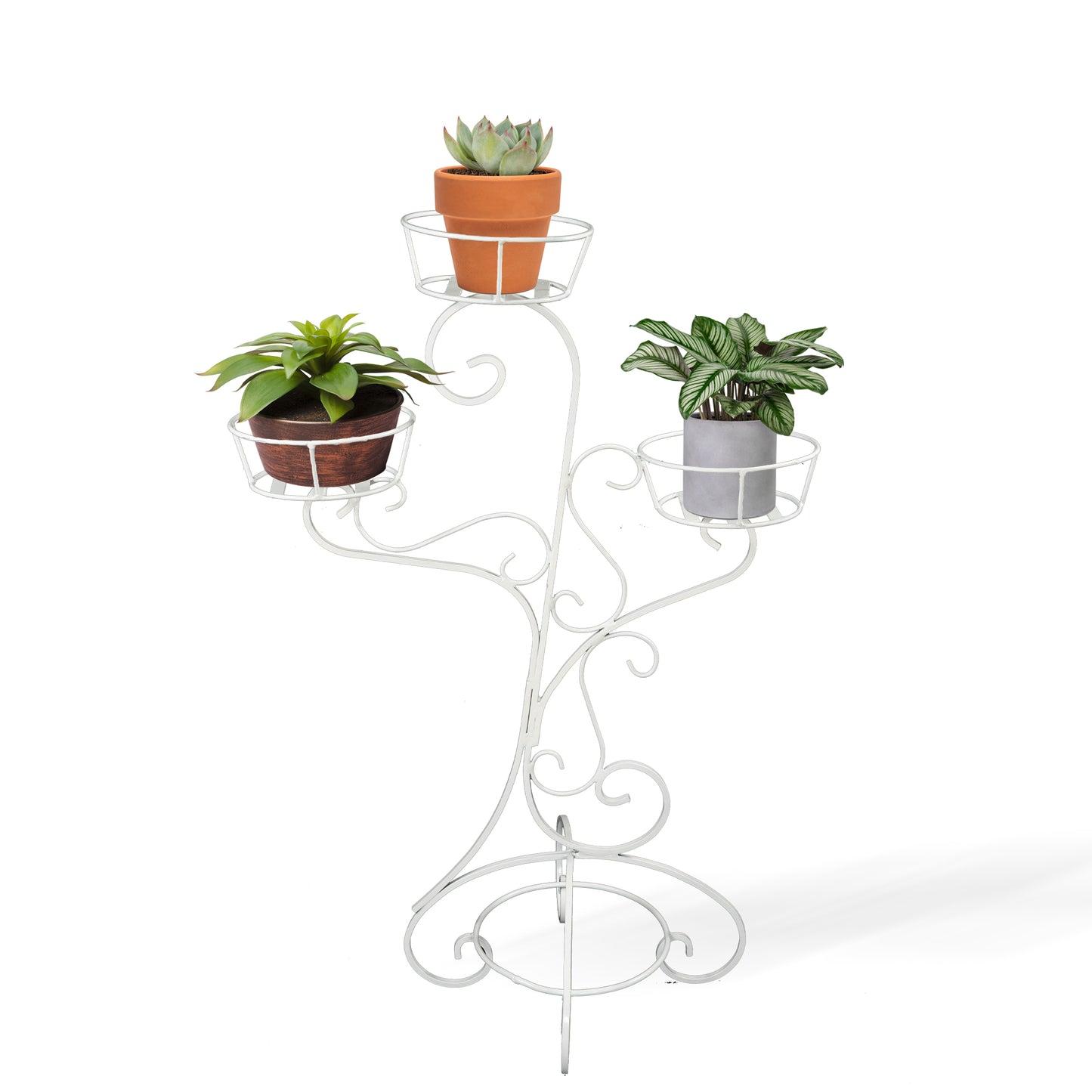 Branched Three Bucket Plant Stand