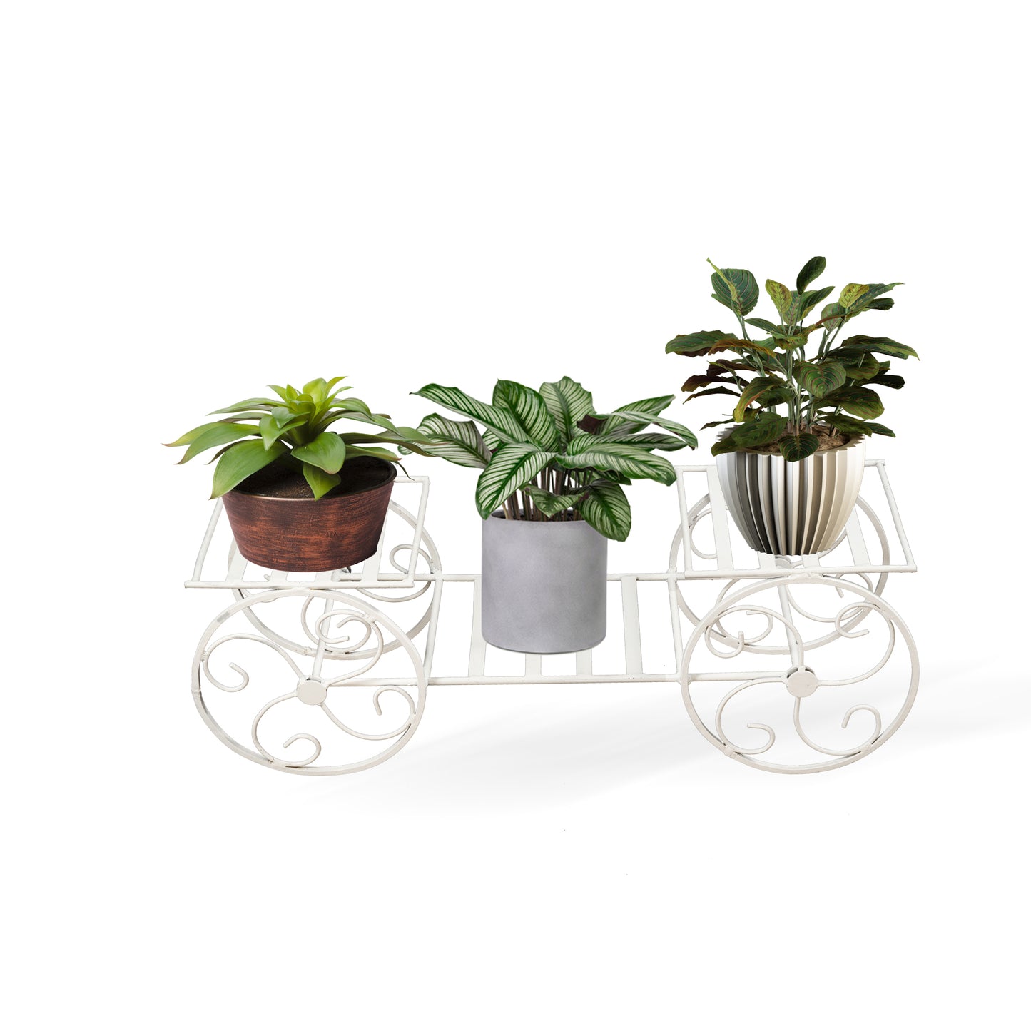 Four wheels planter stand for plants