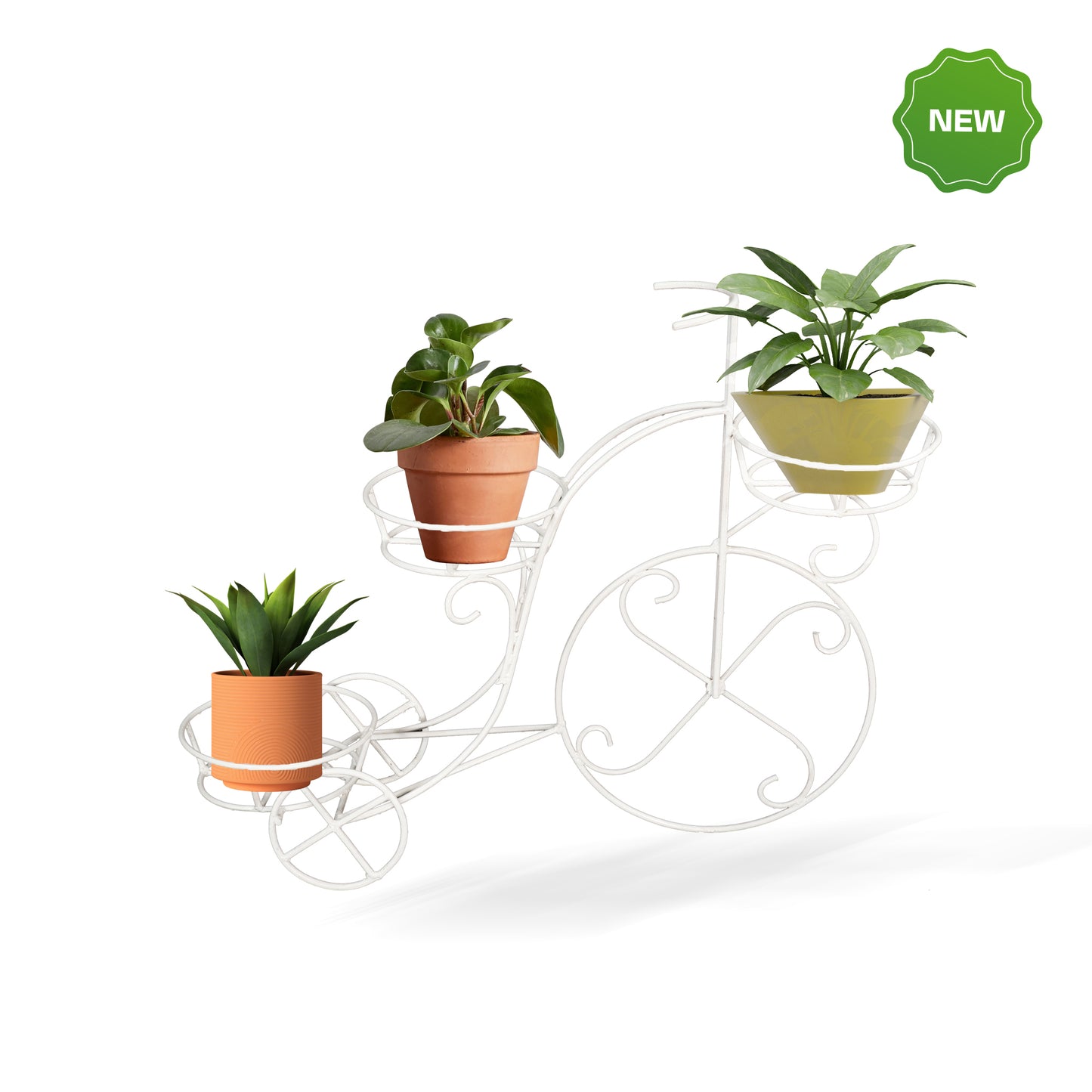 Cycle Designed Three Plant Stand