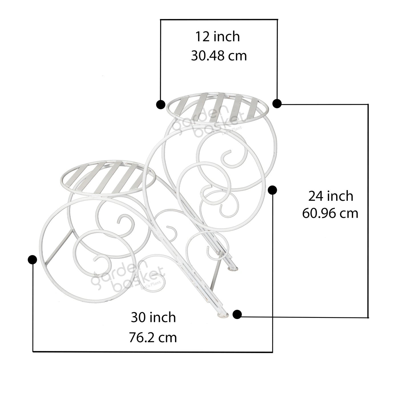 Daisy Dual Plant Stand