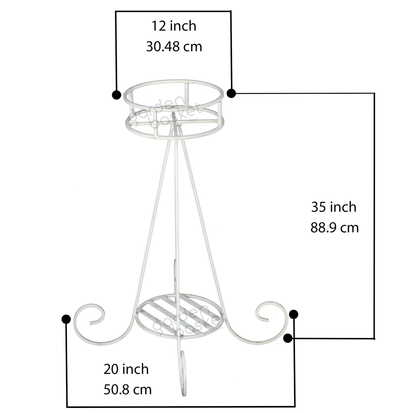 Flora Dual Bucket Plant Stand