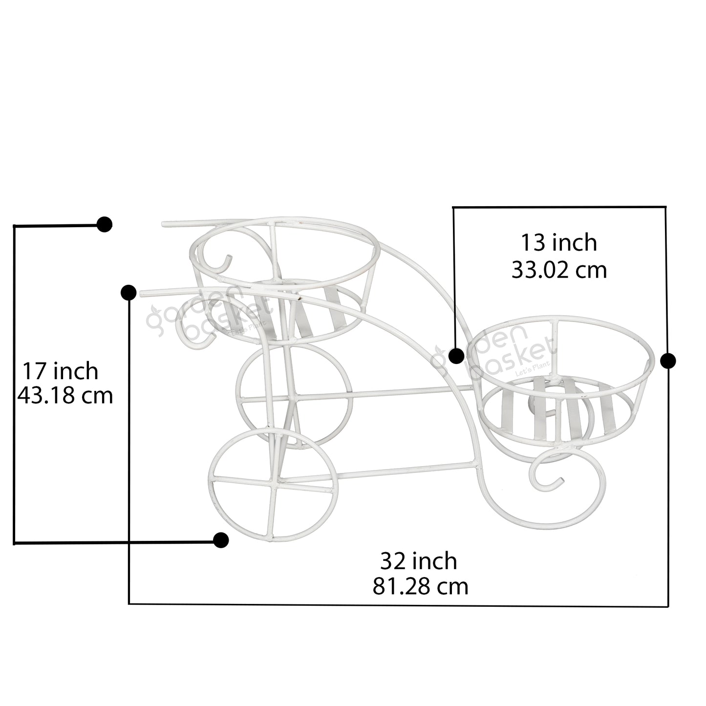 Blossom Dual Bucket Plant stand
