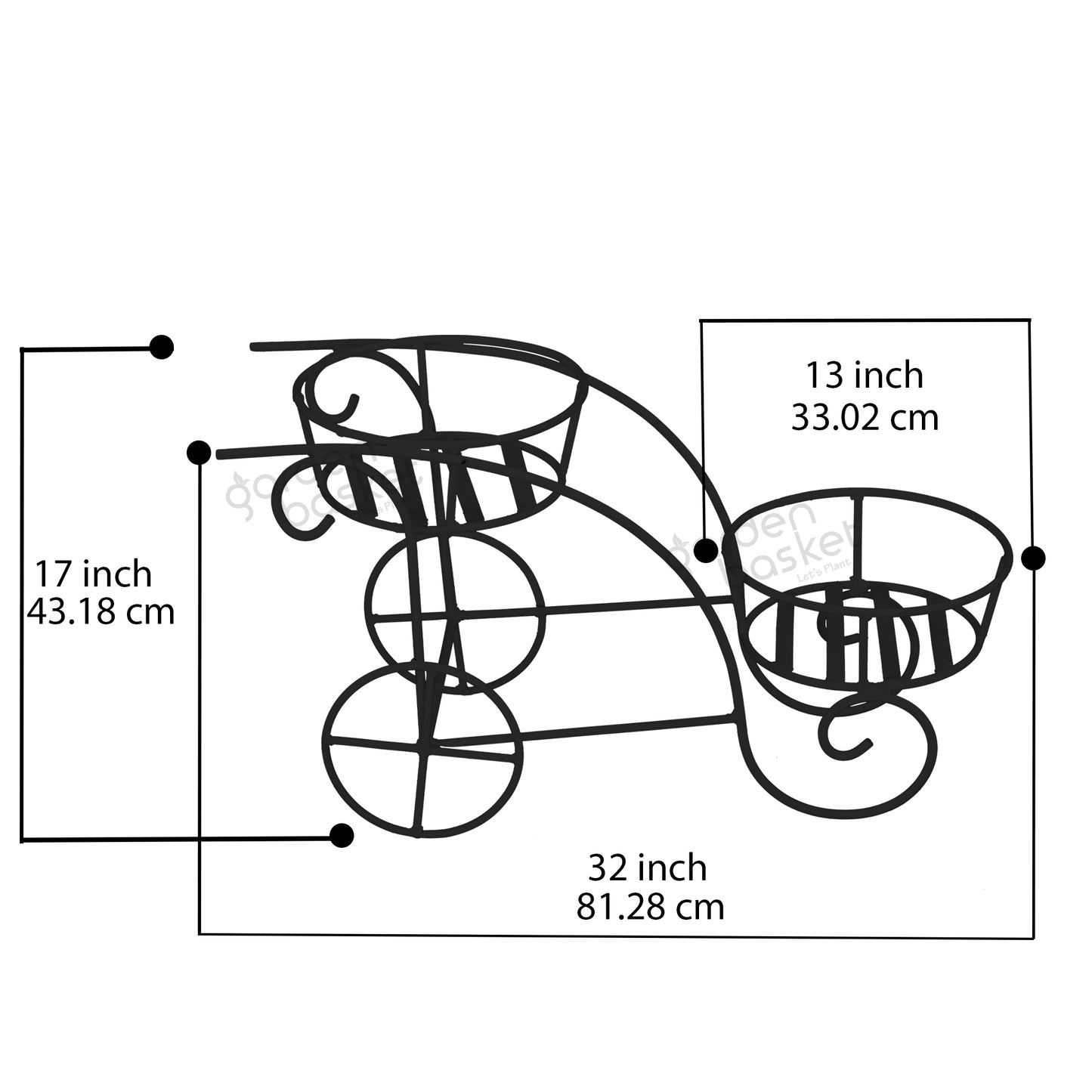Blossom Dual Bucket Plant stand
