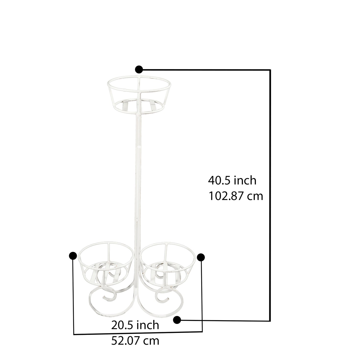 Quartz Three Plant Stand