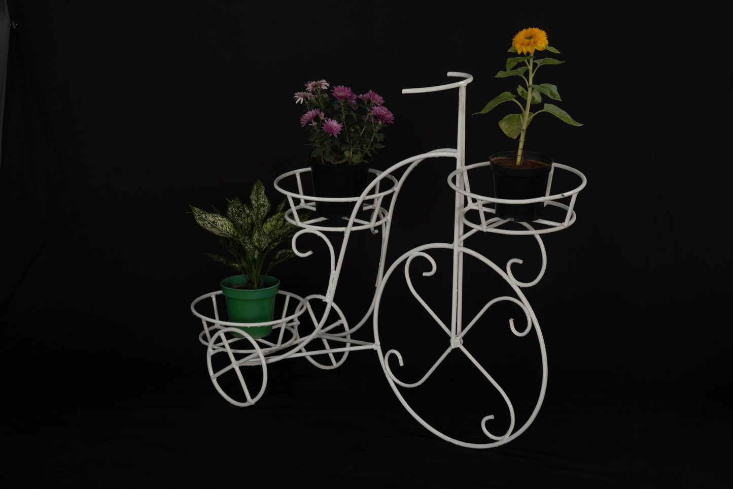 Cycle Designed Three Plant Stand