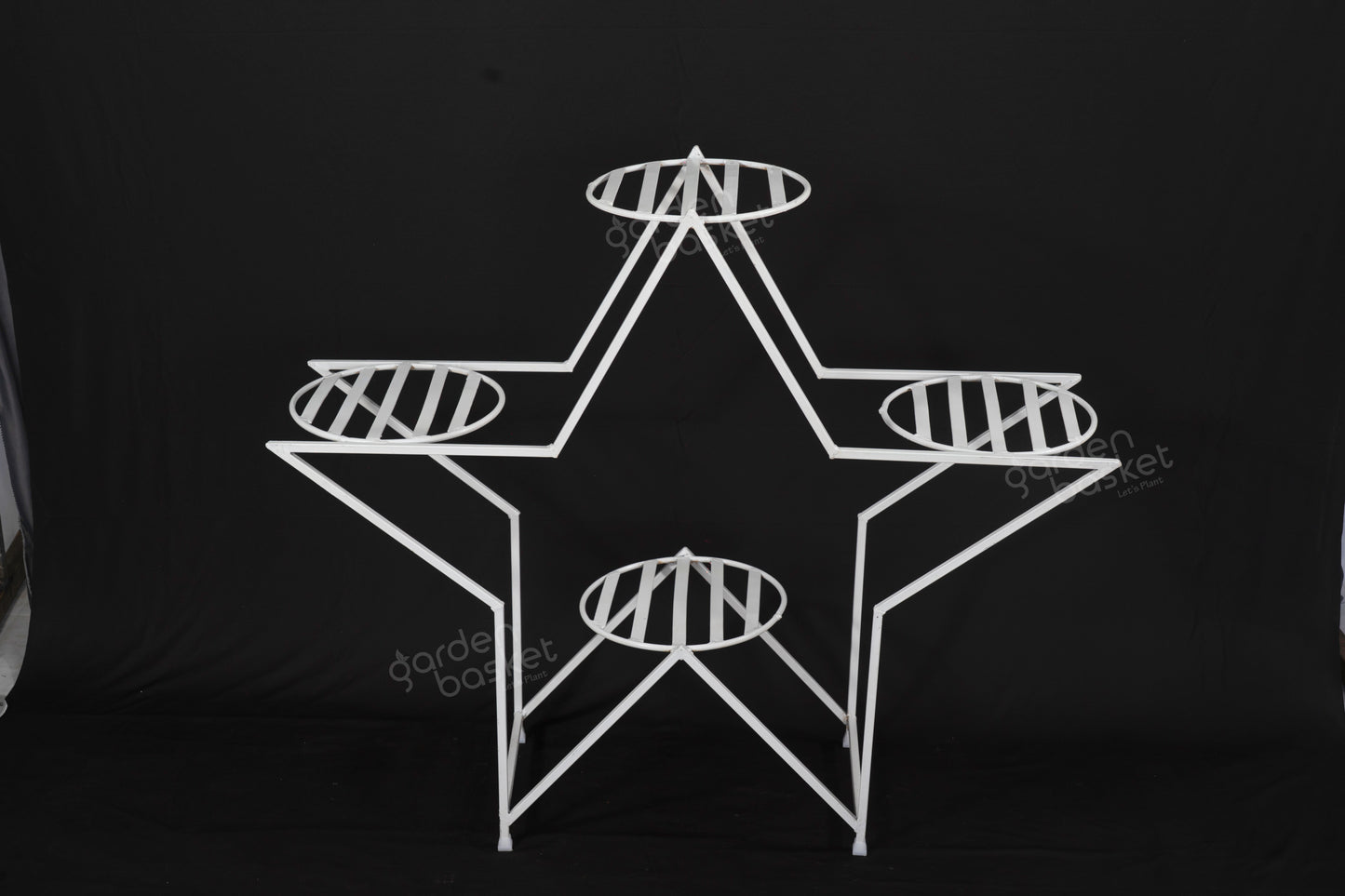 Star shape plant stand for pots