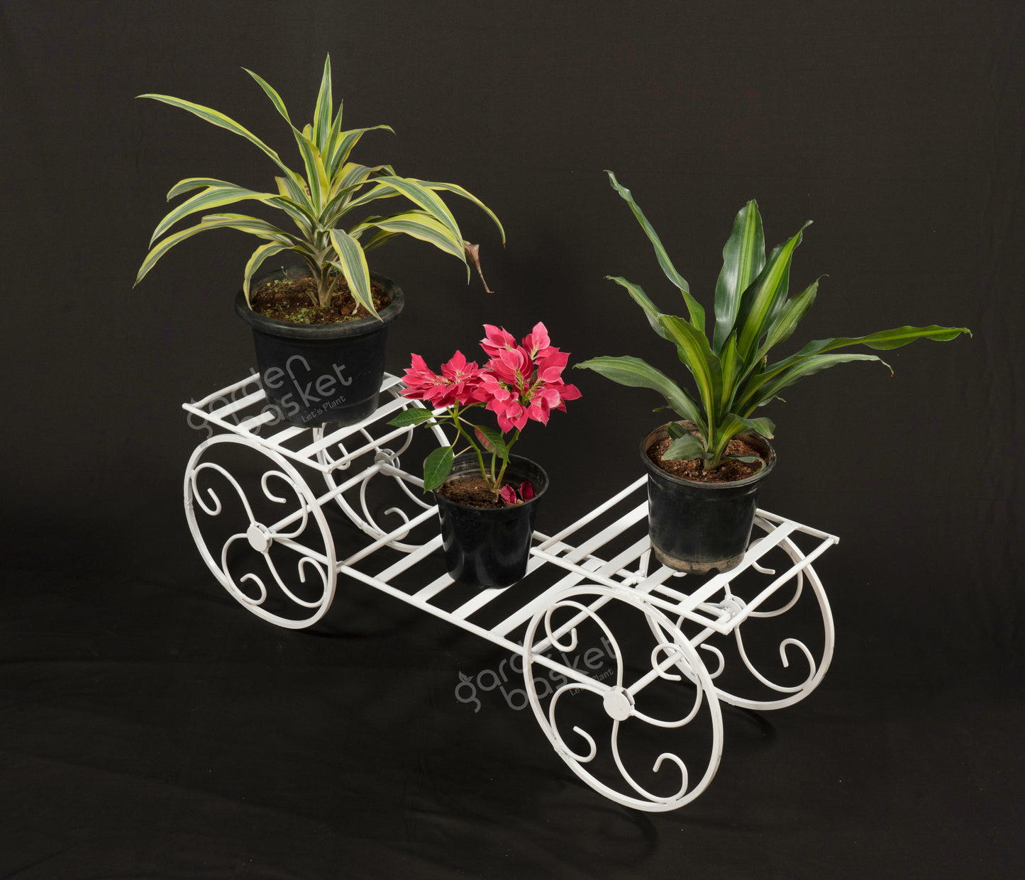 Four wheels planter stand for plants