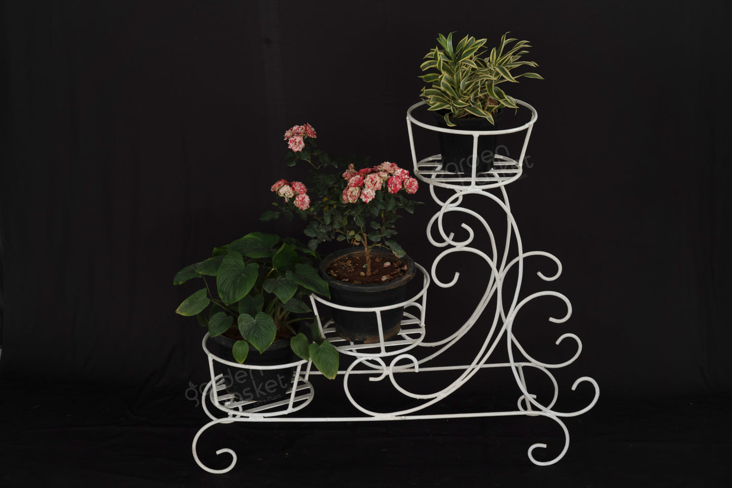 Zircon Three Bucket Plant Stand