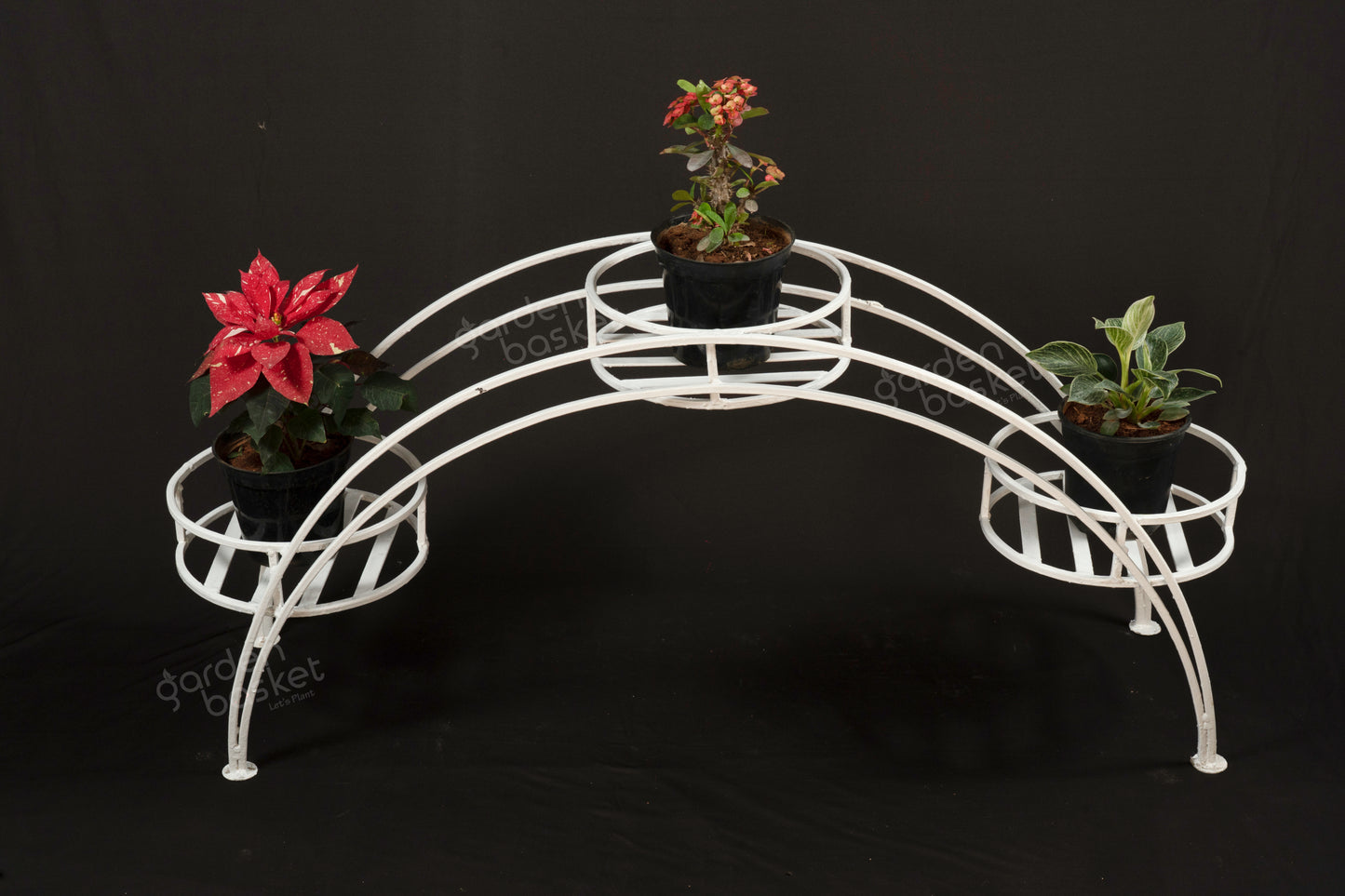 Crescent shape premium plant stand for pots