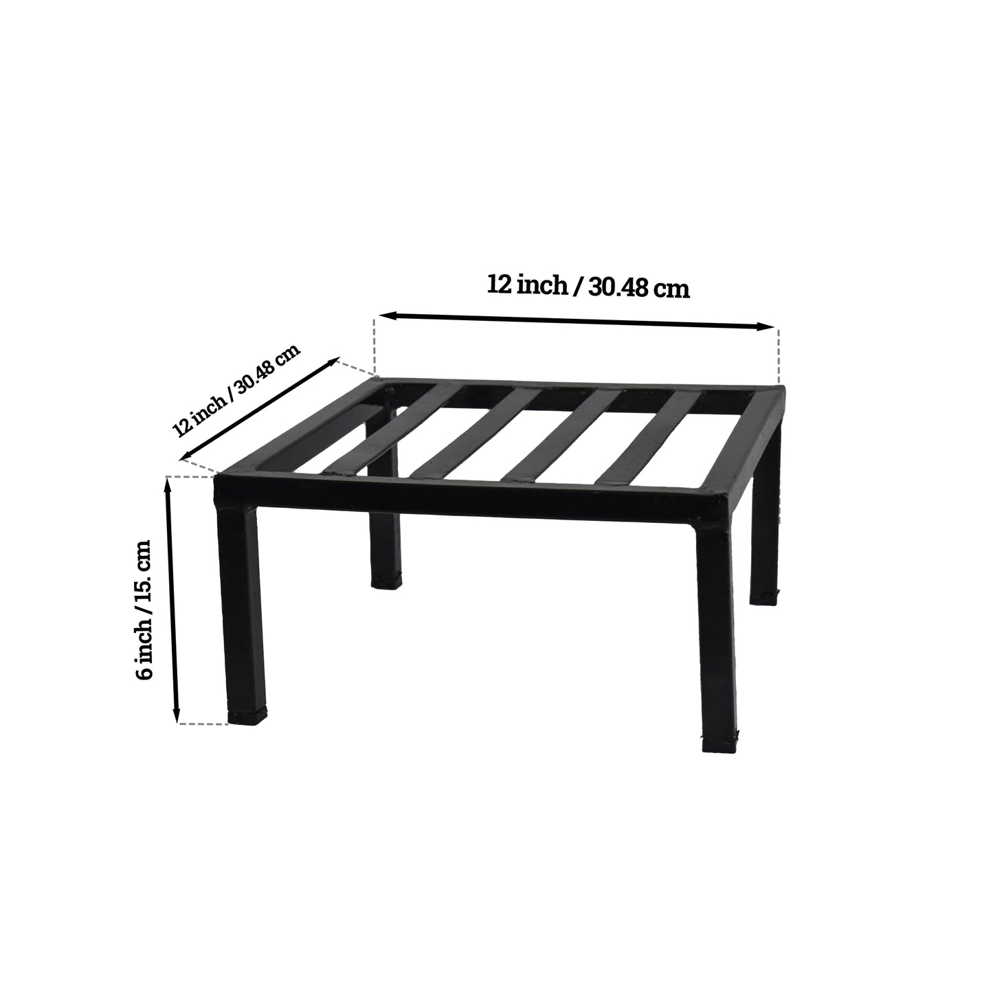 Square Latin Metal Plant Stand(12inch)