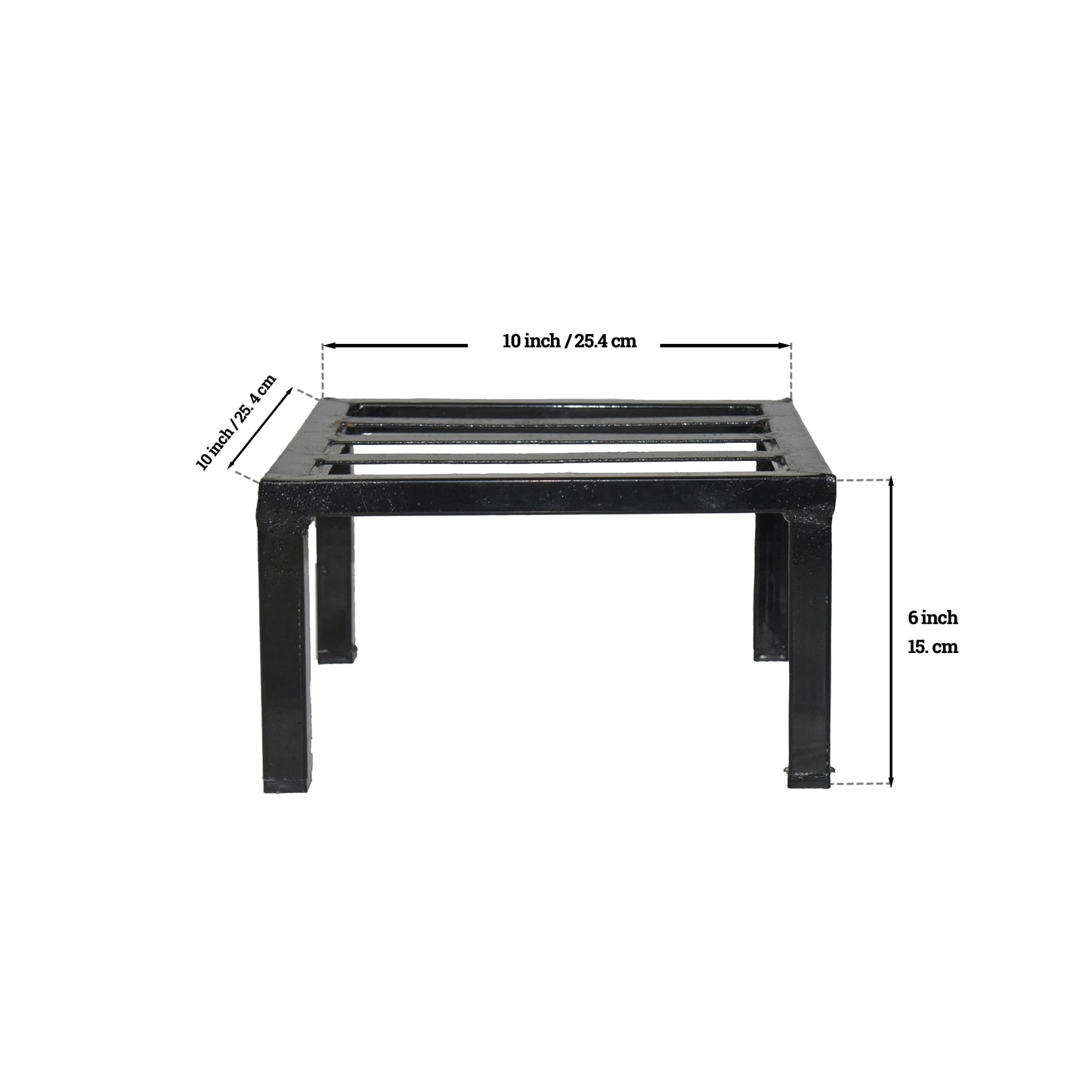 Square Latin Metal Plant Stand