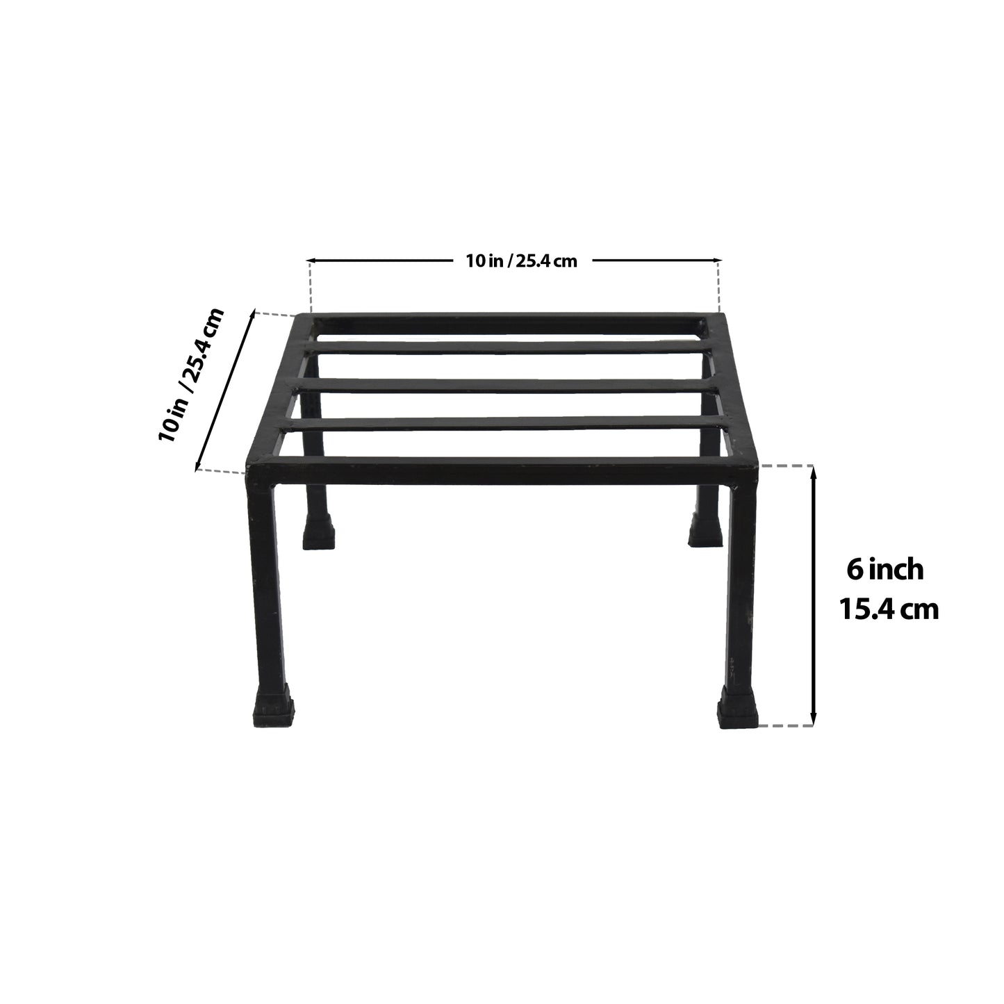 Square Latin Metal Plant Stand