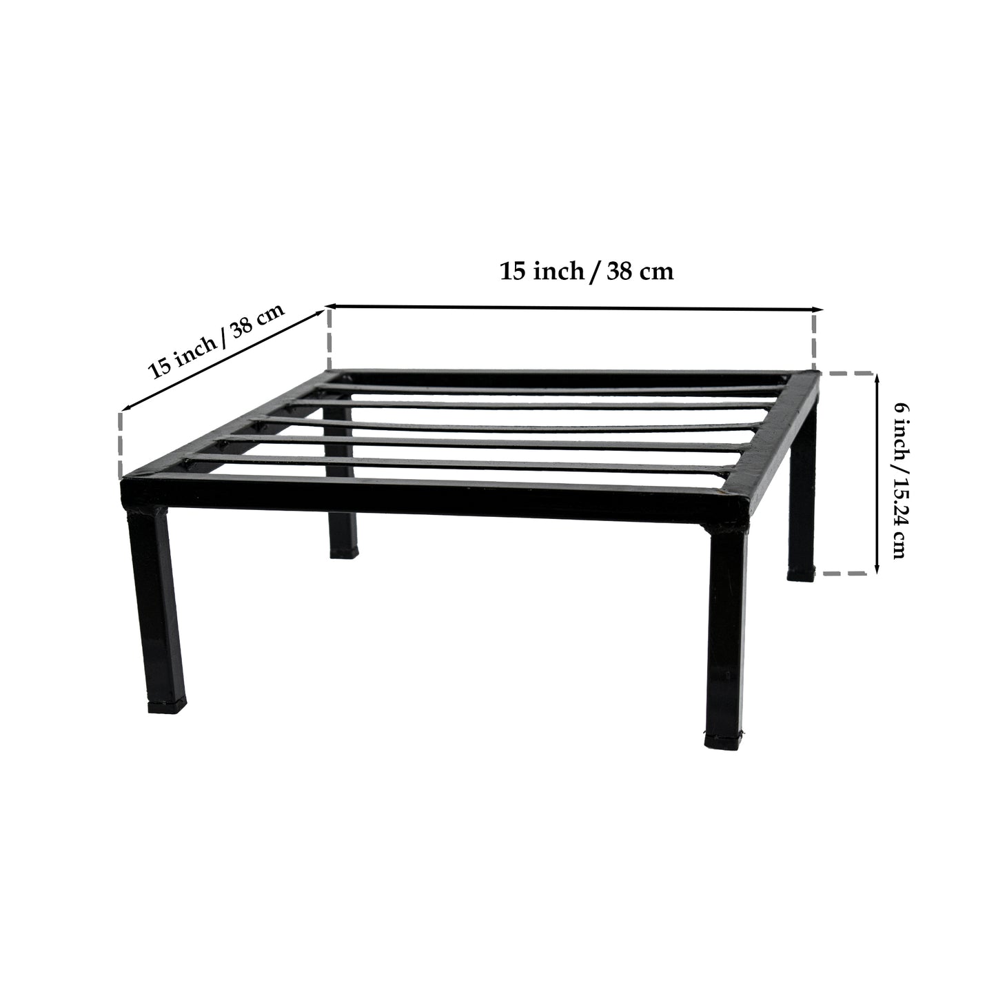 Square Latin Metal Plant Stand(15 inch)