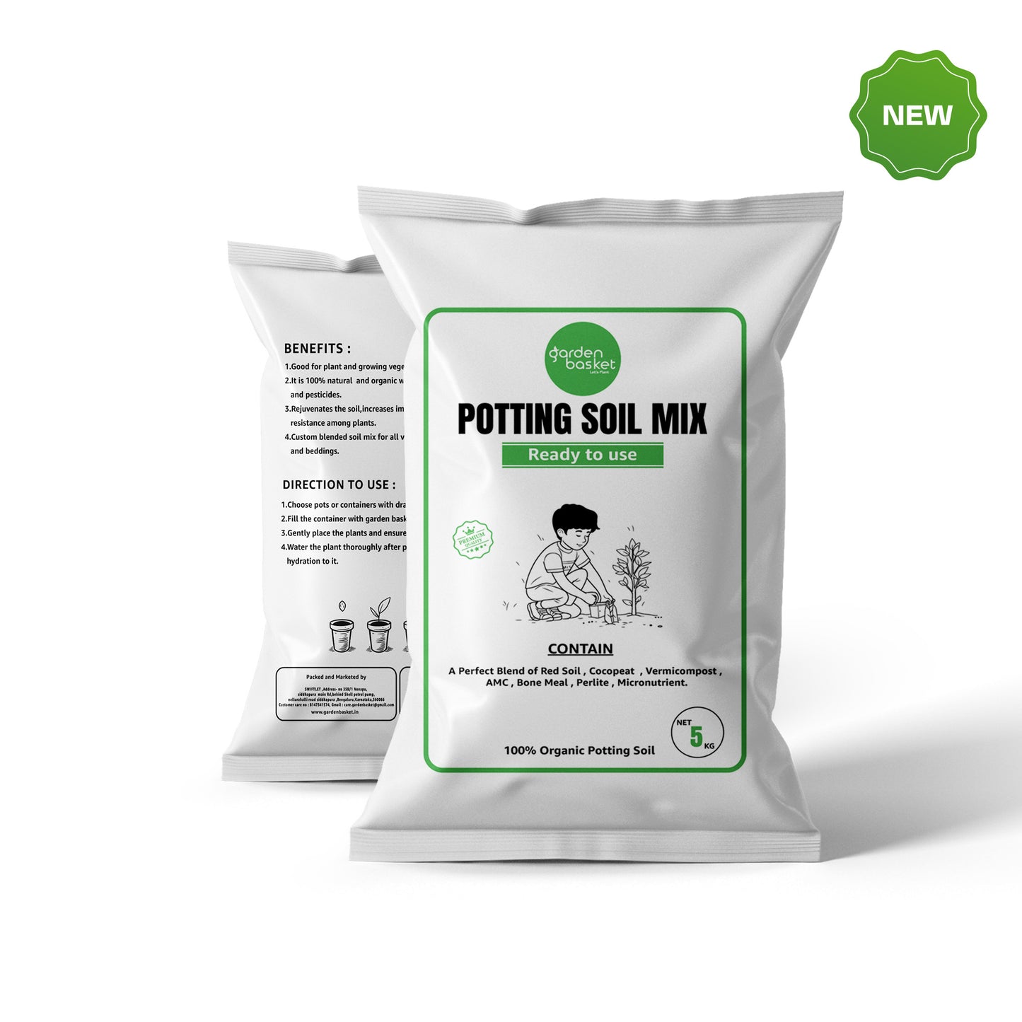 GardenBasket Potting Soil Mix for plants