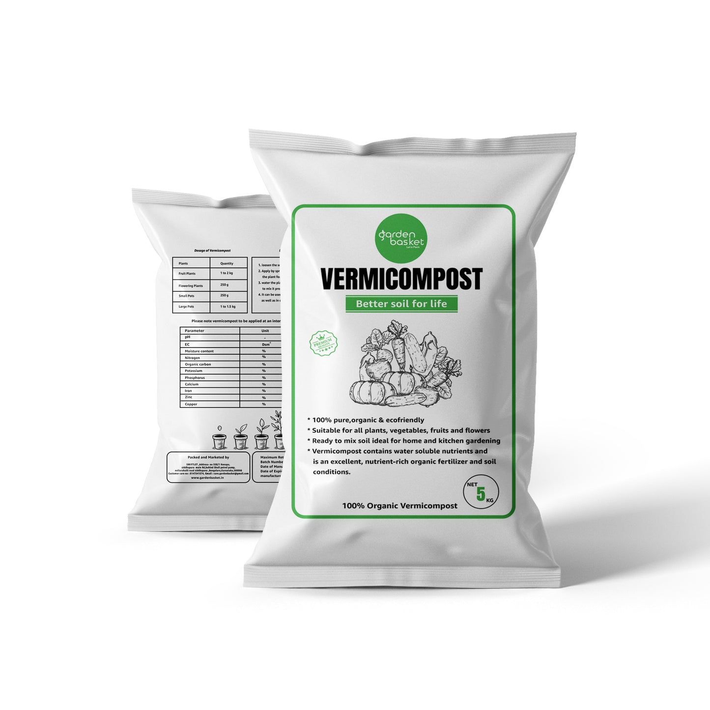 GardenBasket Vermicompost for plants