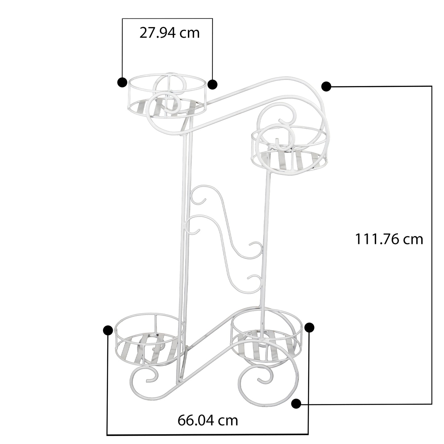Spinel plant stand for pots