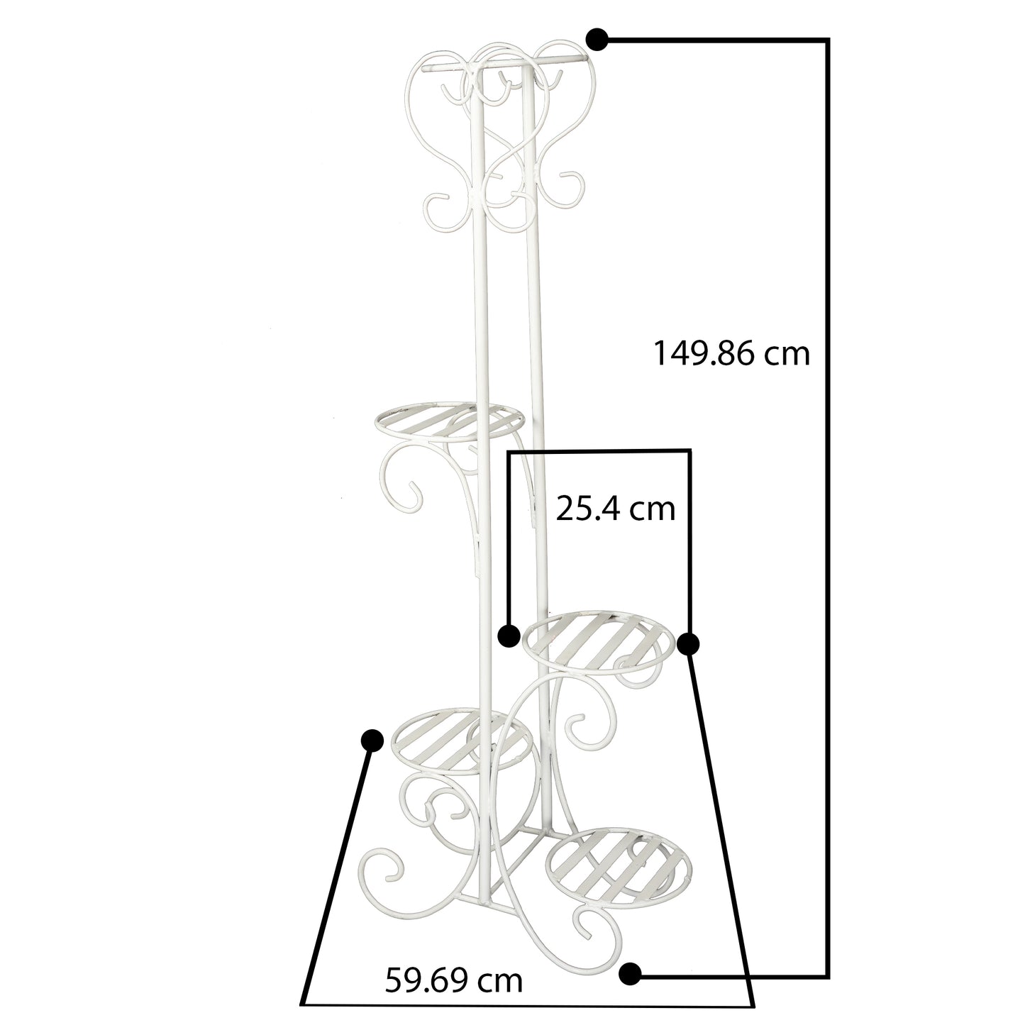 TallElegance Display plant stand for plants