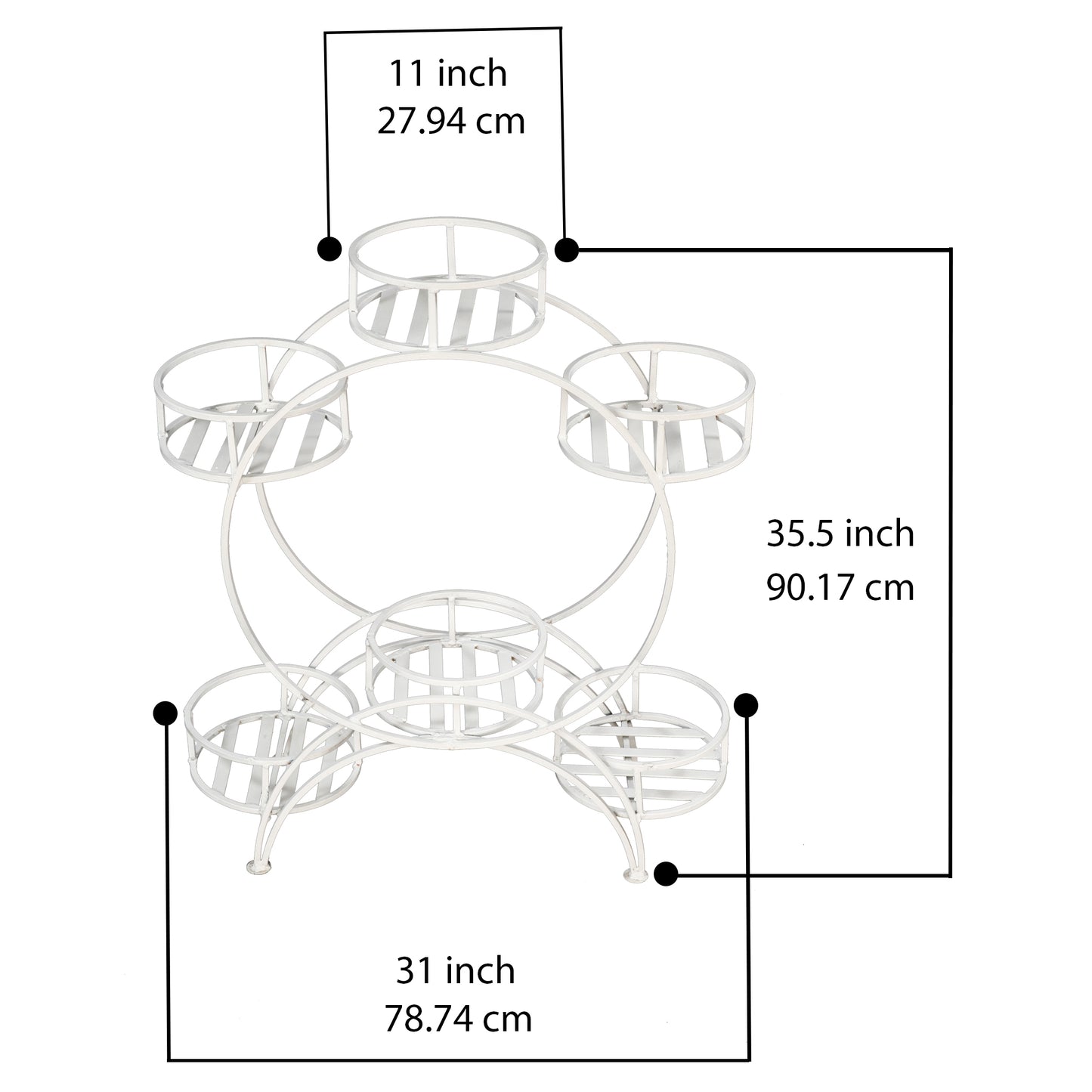 Circular Six Plant Stand