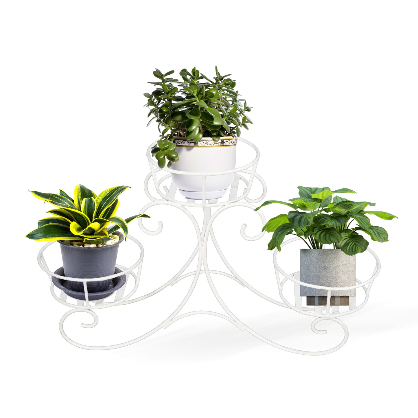 Pyramid Designed Three Plant Stand