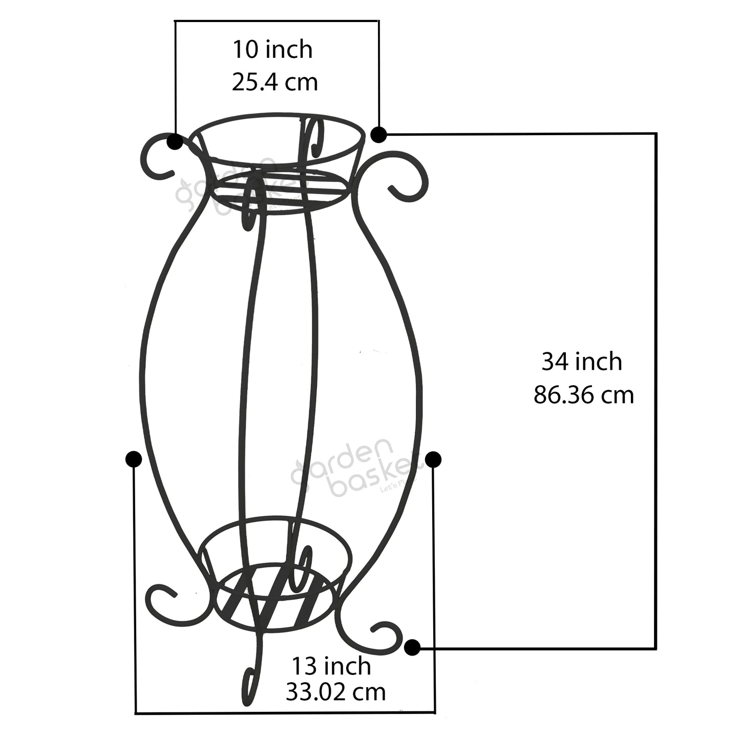 Aster Dual Bucket Plant Stand