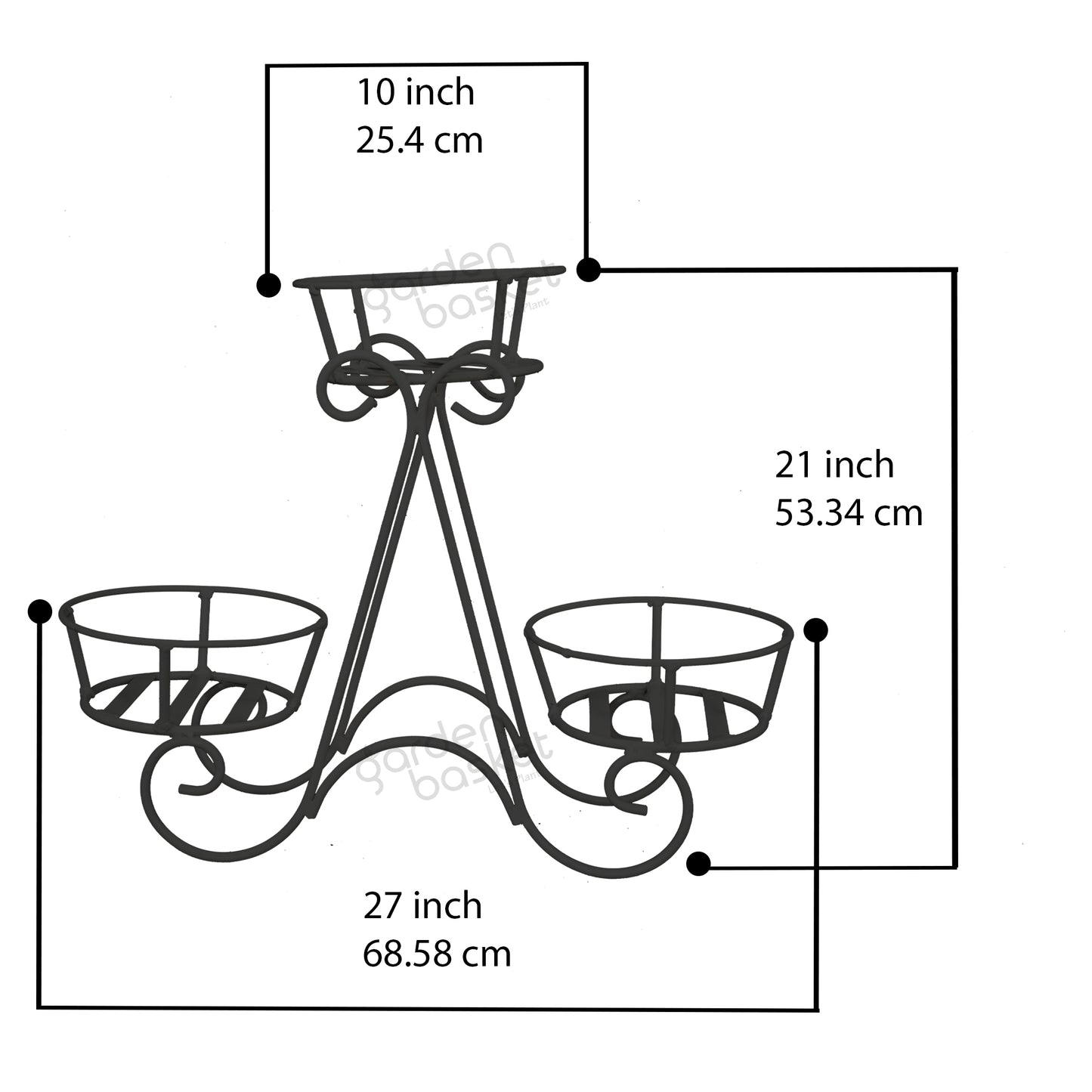 Three plant Stand