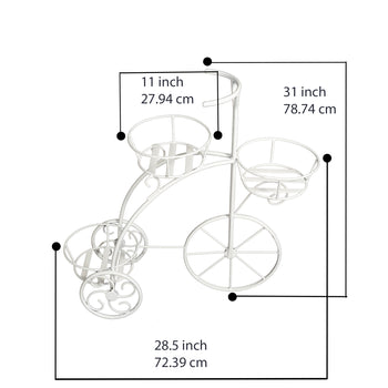 Cycle Designed Three Plant Stand