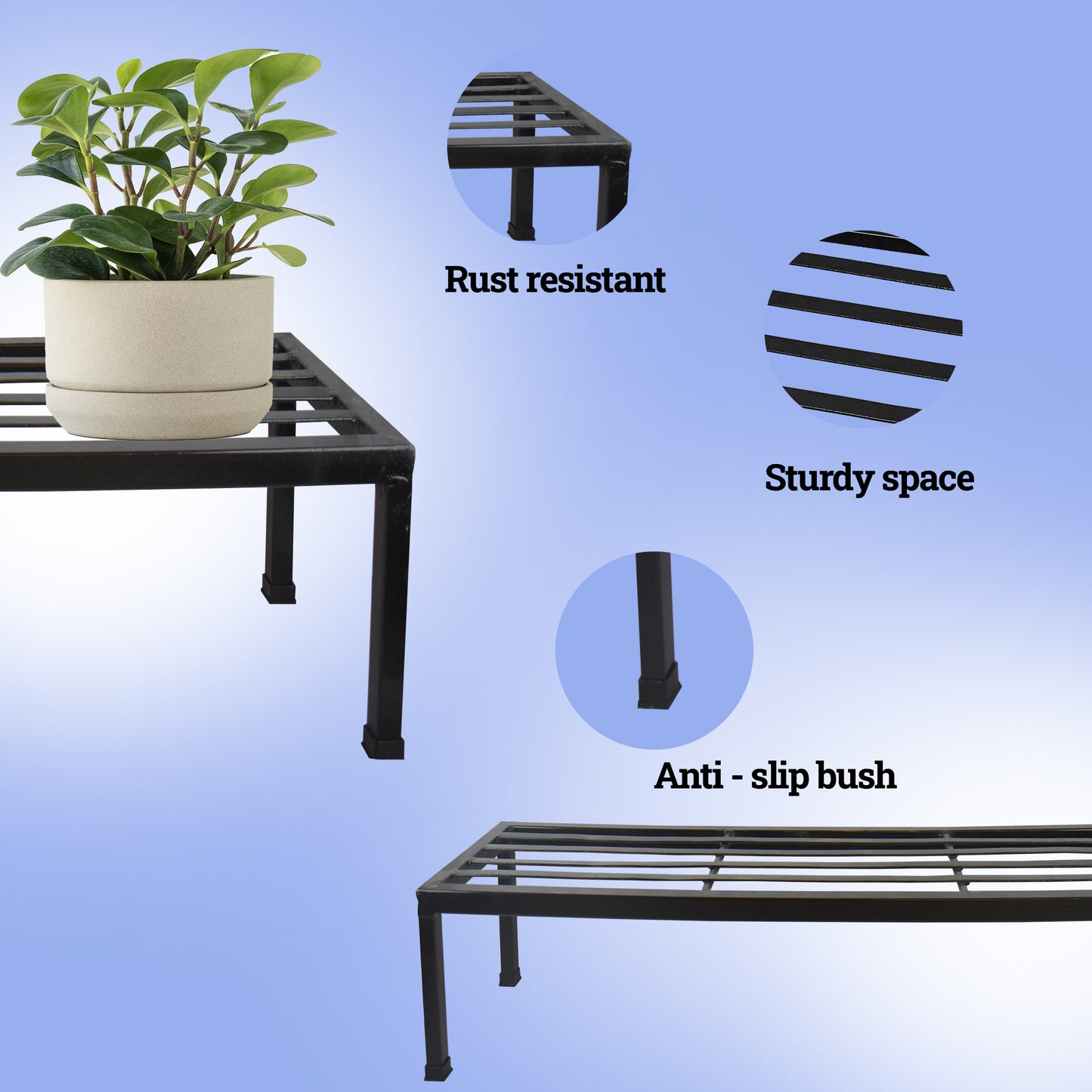 Polver plant stand for pots(48 inch)