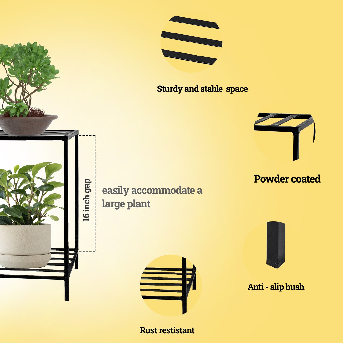 Tulasi Double Pot Stand
