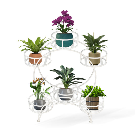 Circular Six Plant Stand