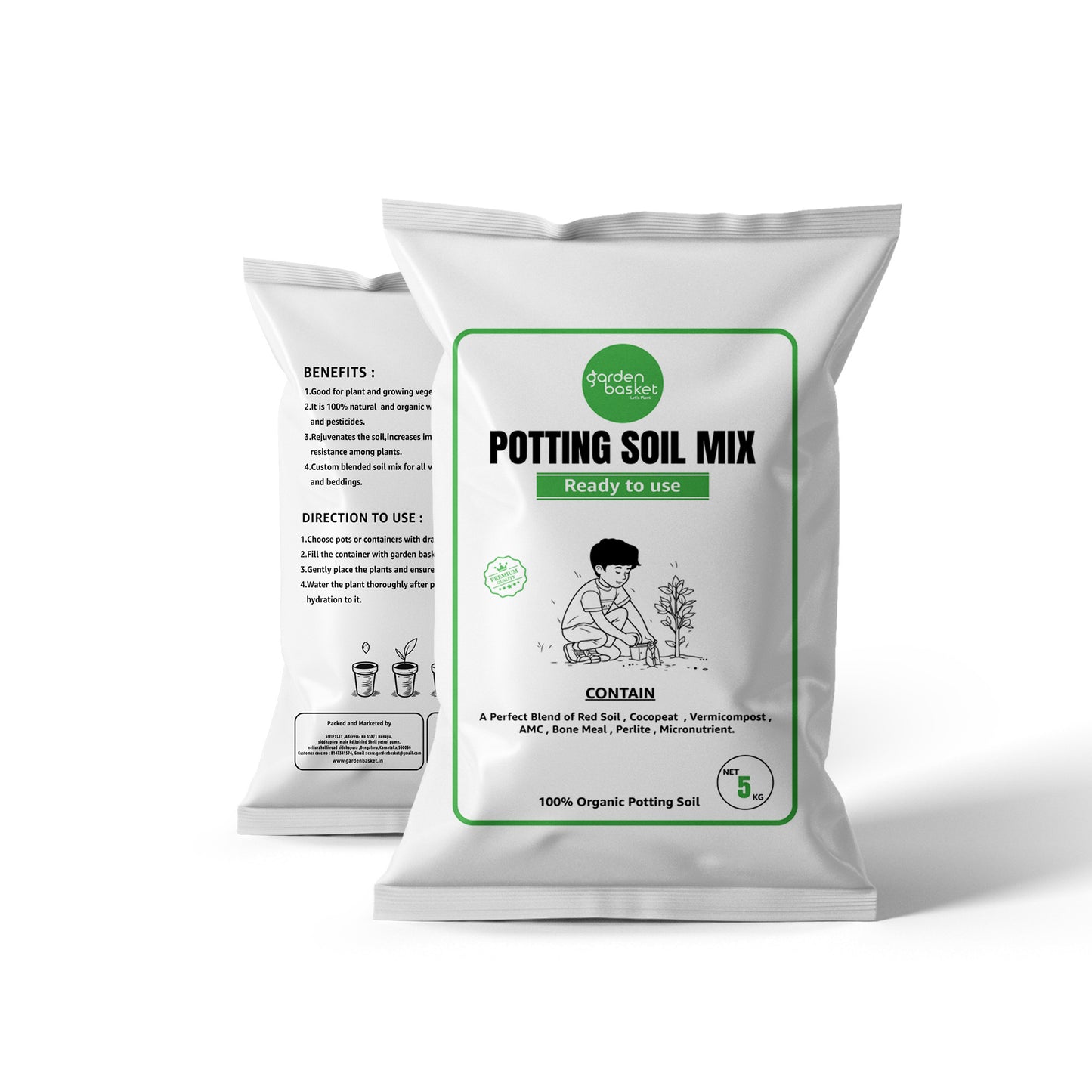 GardenBasket Potting Soil Mix for plants